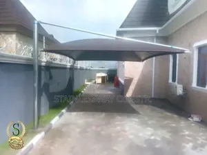 Strong Galvanized Pipe Carport Canopy With Tanpolin for Carpark