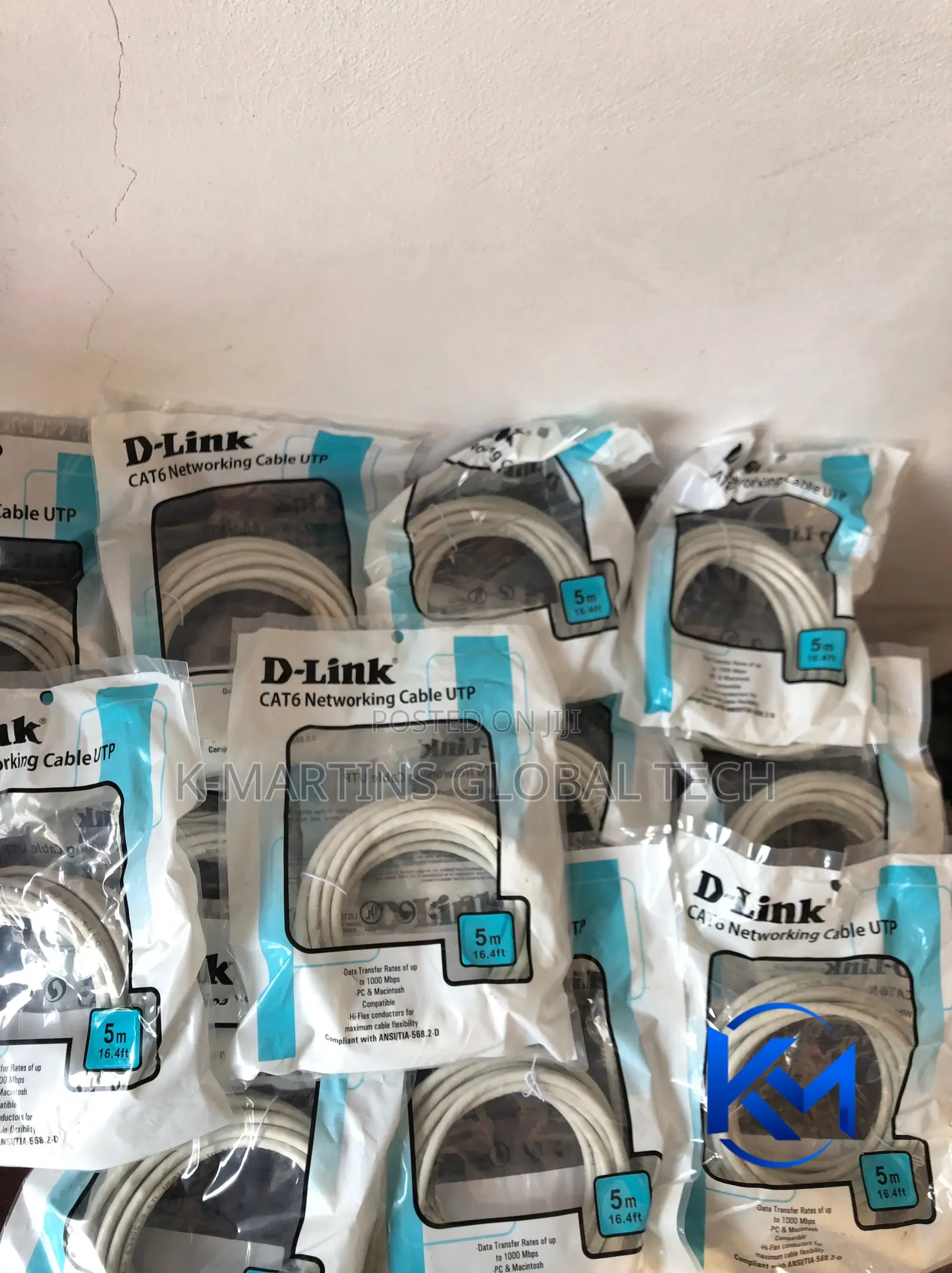 D-Link Cat6 UTP Patch Cord 1 / 3 / 5 / Meter RJ45 Network Cable.