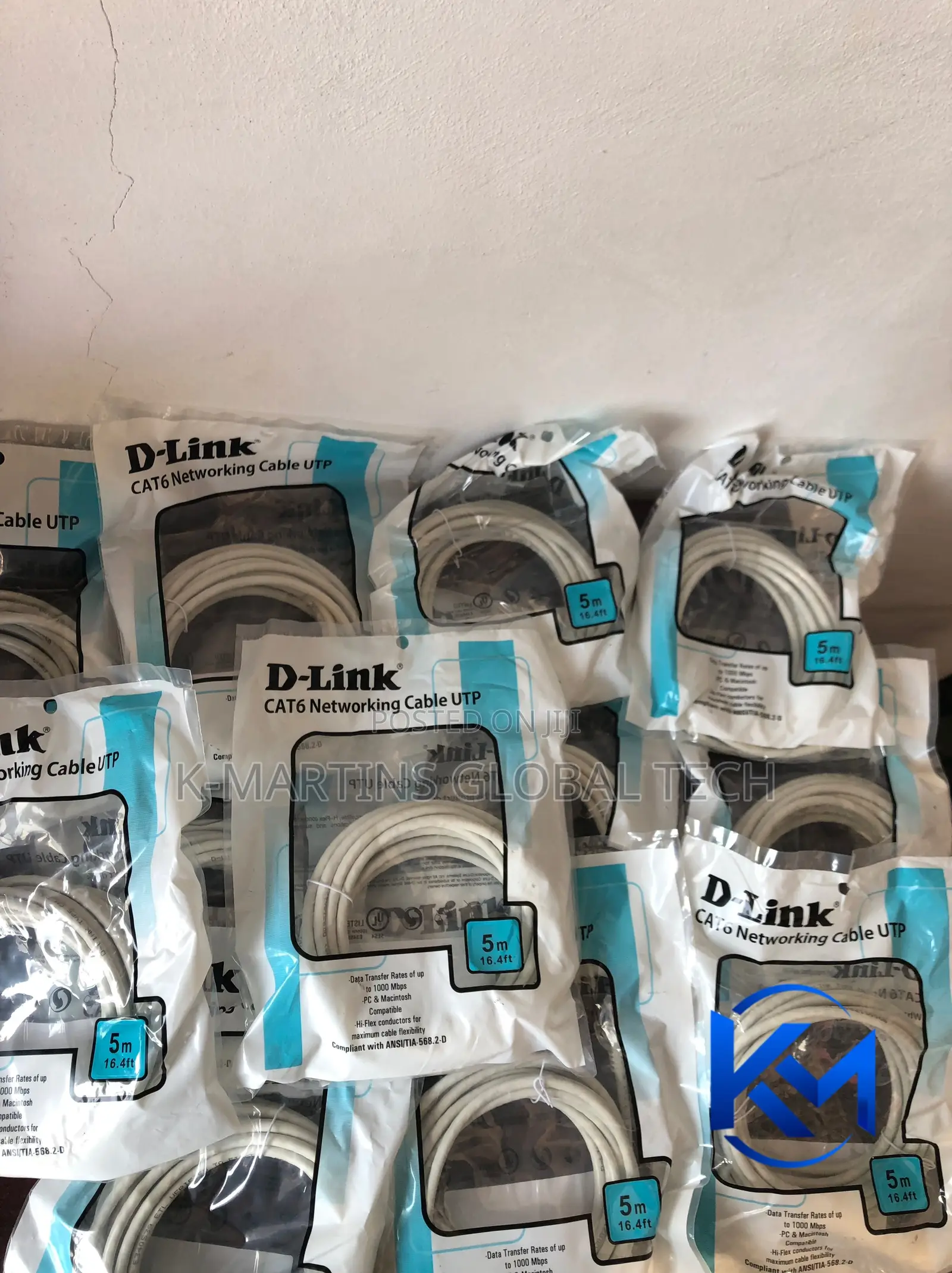 D-Link Cat6 UTP Patch Cord 1 / 3 / 5 / Meter RJ45 Network Cable.