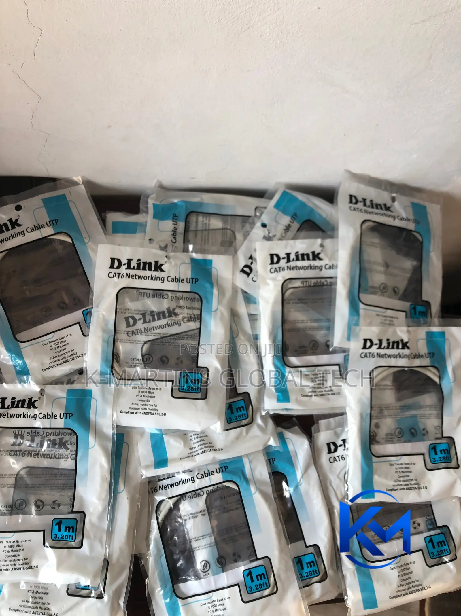 D-Link Cat6 UTP Patch Cord 1 / 3 / 5 / Meter RJ45 Network Cable.