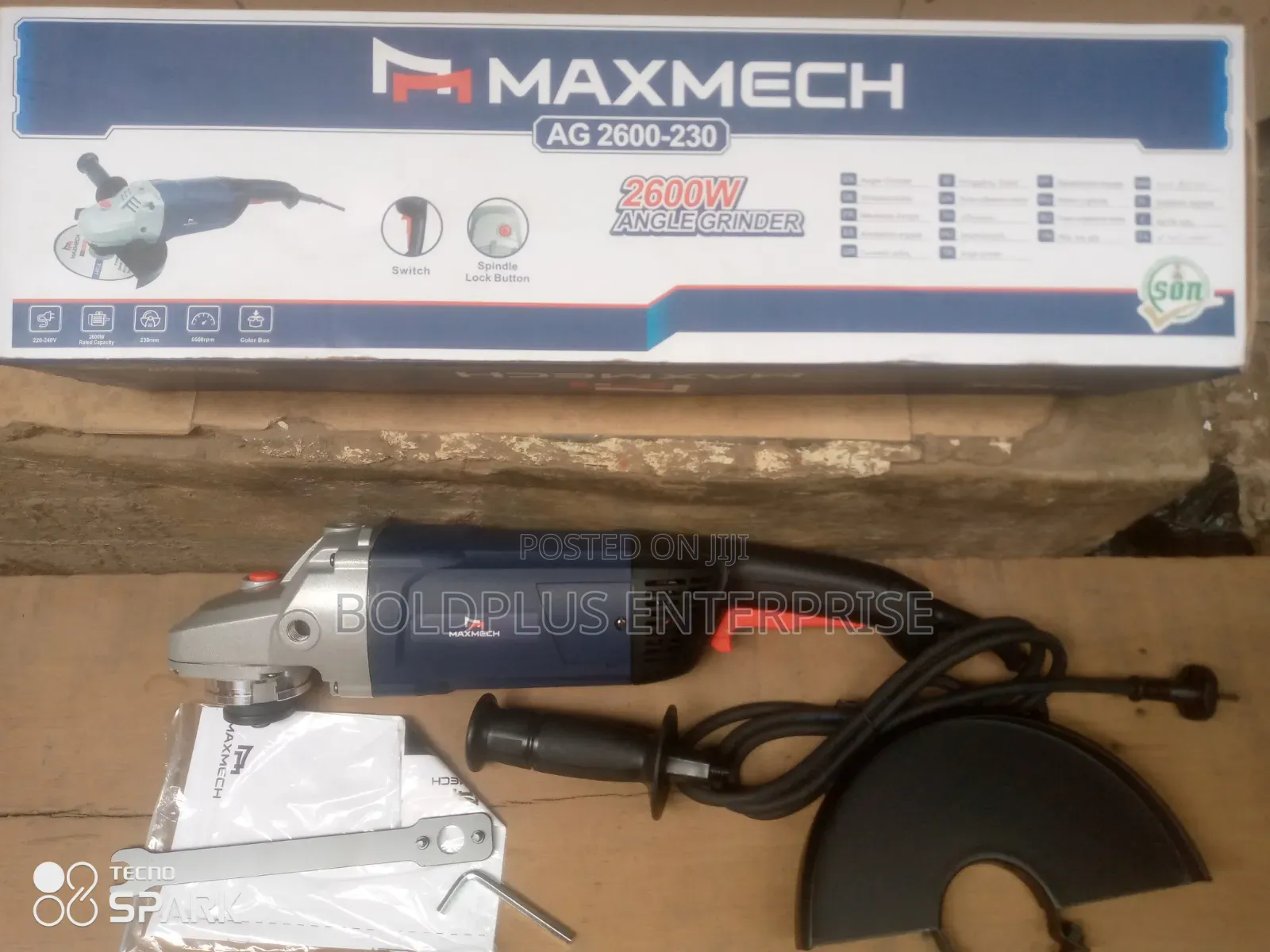 2600 Watts 9 Inches Maxmech Angle Grinding Machine