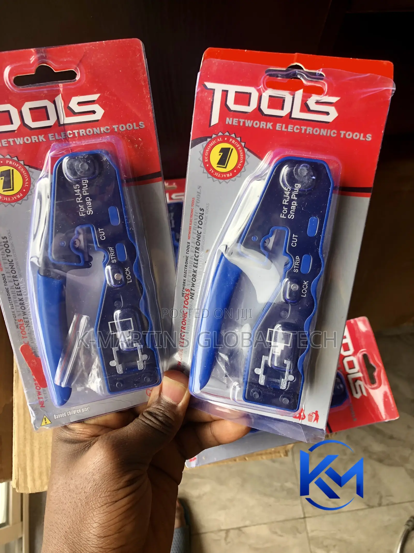 RJ45 Snap Plug Crimping Tool Cat5e Cat6 Cat6A Network Cable