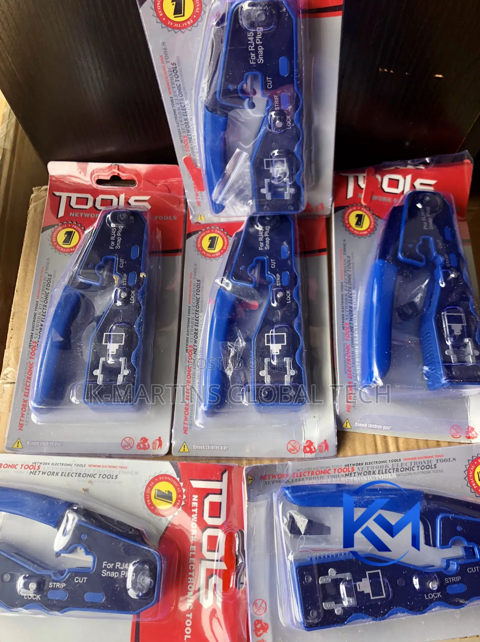 RJ45 Snap Plug Crimping Tool Cat5e Cat6 Cat6A Network Cable