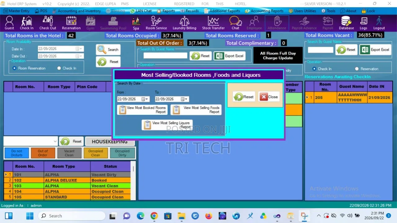 Lupea PMS Hotel ERP Software