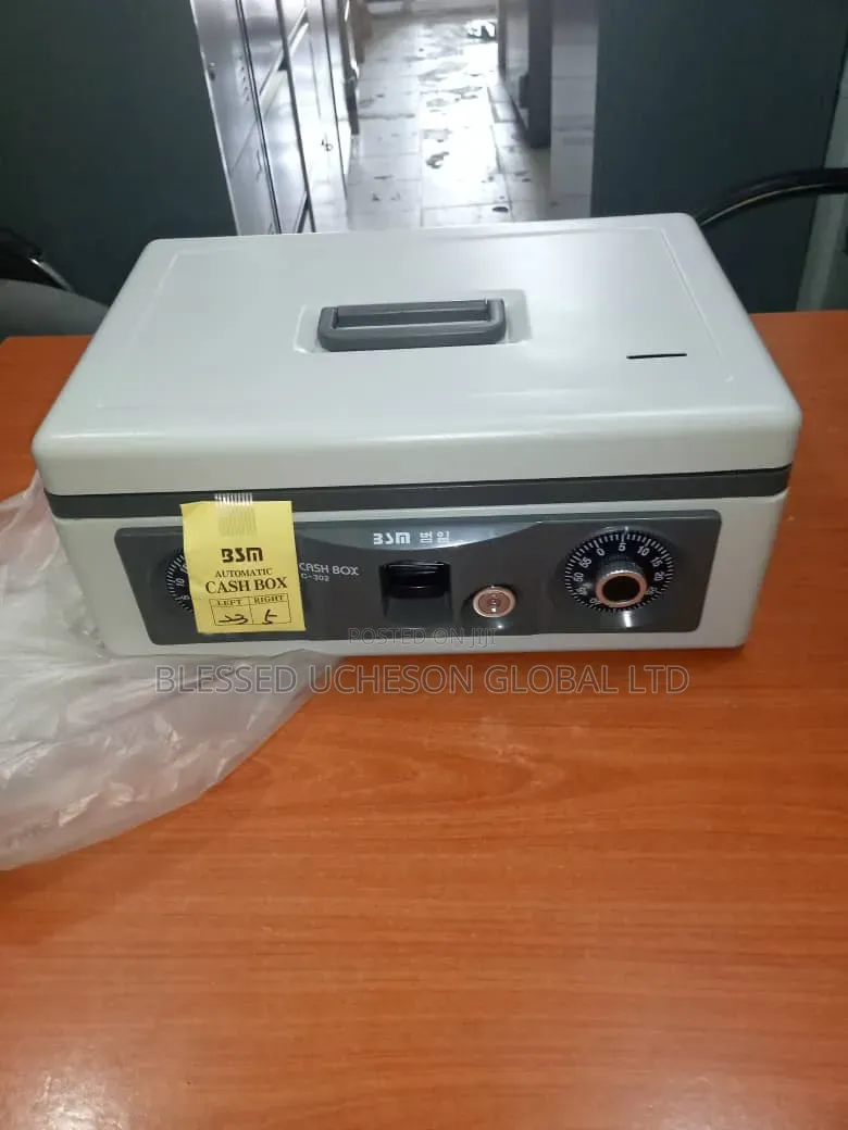 Heavy-Duty Cash Box With Combination Lock.