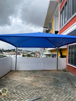 Double Car Galvanized Carport With Tanpolin - Budget Price