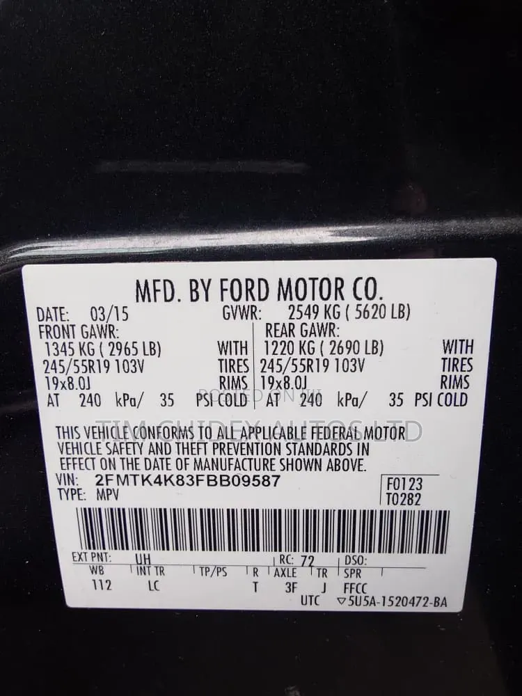 Ford Edge 2016 Blue