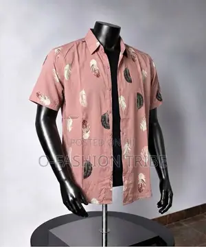 Wholesale Men's Short-Sleeve Button-Down Shirt /Casual / Vintage Shirt