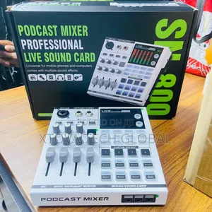 SN-800 Professional Podcast Mixer Live Sound Card
