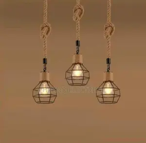 Loft Retro Handmade Hemp Rope Pendant Lights