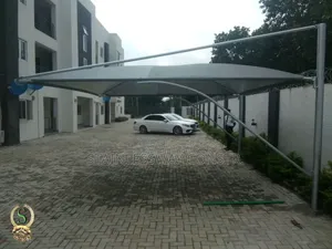 Double Car Galvanized Carport With Strong Frame - Abuja
