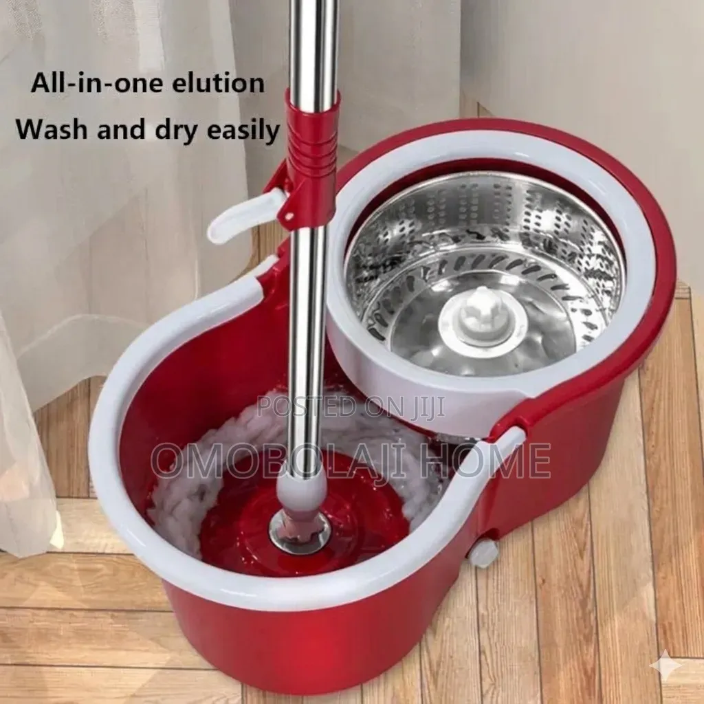 360° Magic Spin Mop and Bucket System - Stainless Steel