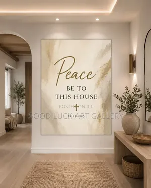 Peace Be to the House Canvas