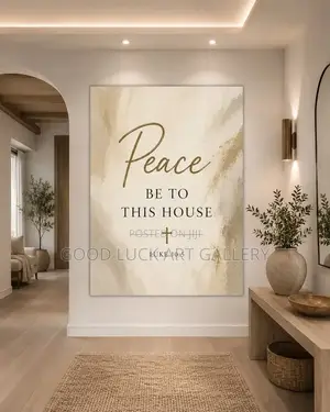 Peace Be to the House Canvas