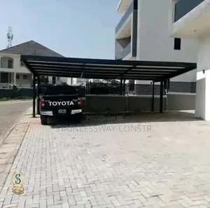 4-Cars Premium Black Carport Shed - Heavy Duty Luxury