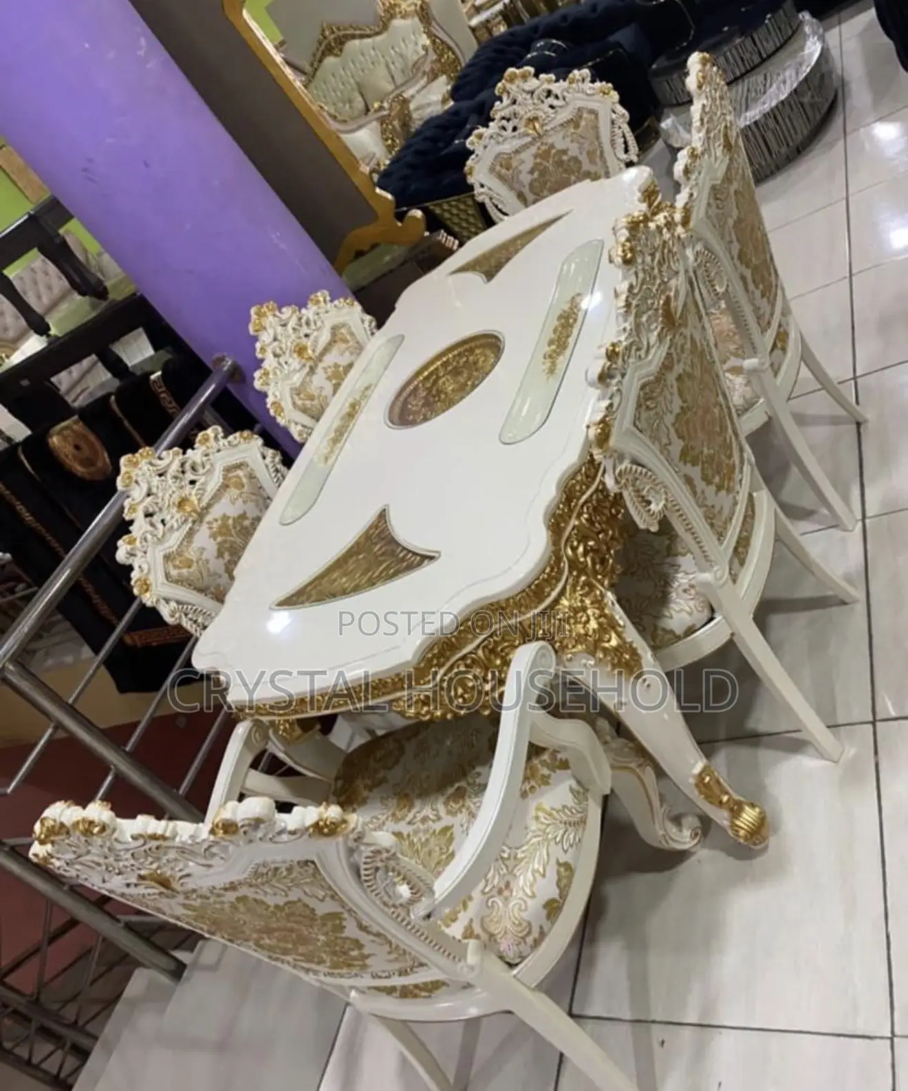 Royal Crystal Gold Dining by 6