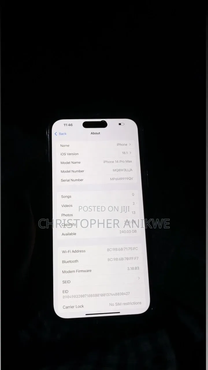 Apple iPhone 14 Pro Max 256 GB Black