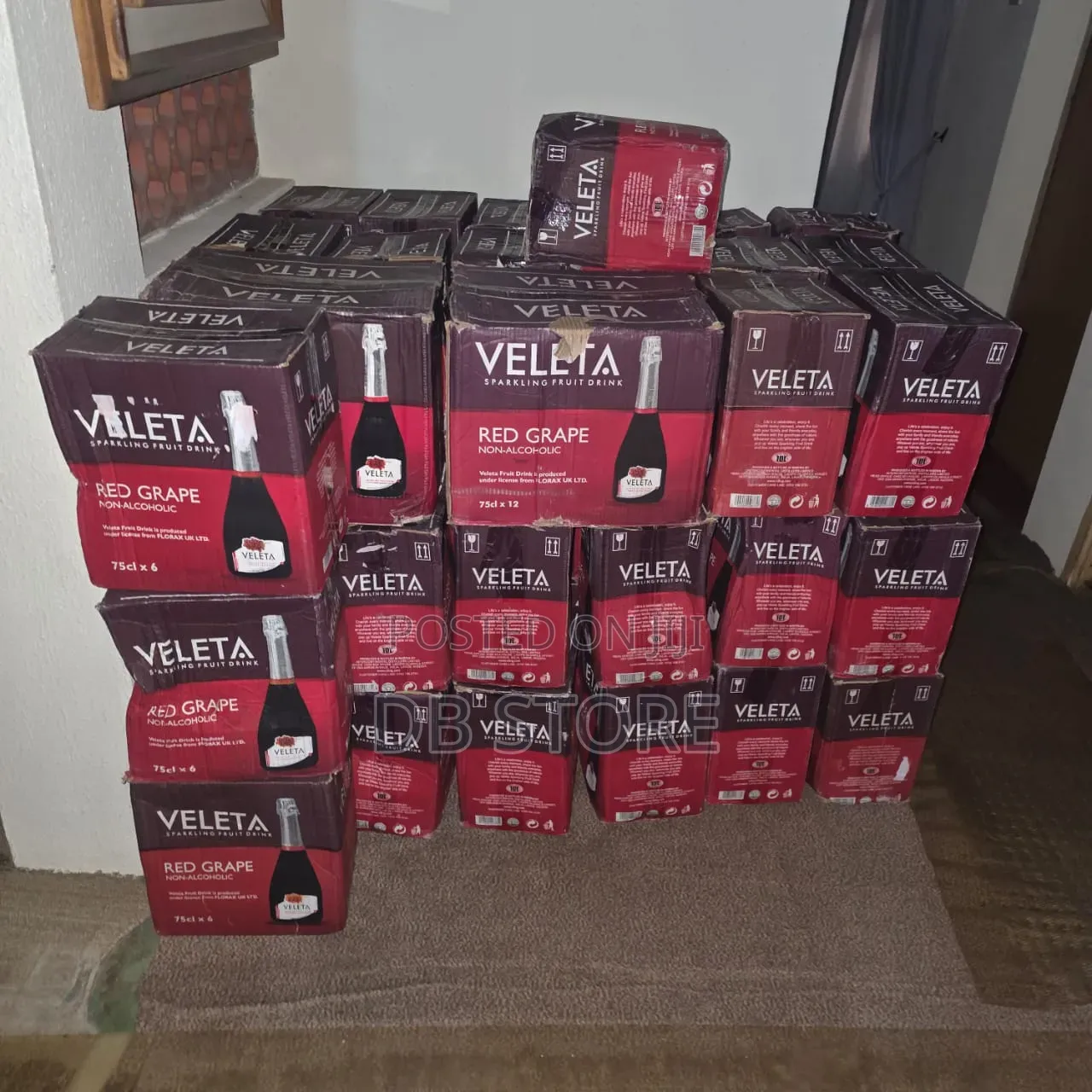 25 Boxes of Veleta Non-Alcoholic Red Sparkling Wine