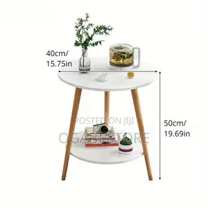 Modern 2-Tier Side Table