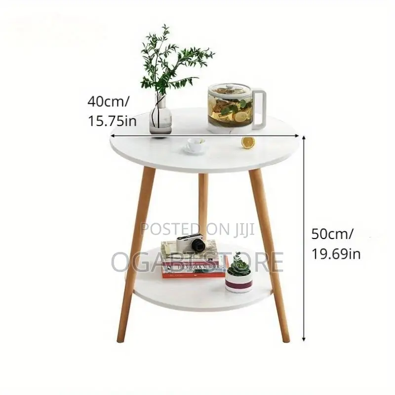 Modern 2-Tier Side Table