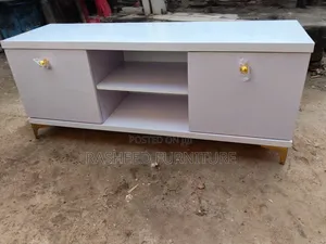 TV SHELF- Standard 4ft White TV Shelf