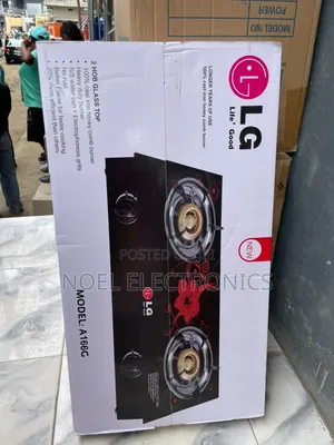 LG 2 Burner Glass Table Gas Cooker