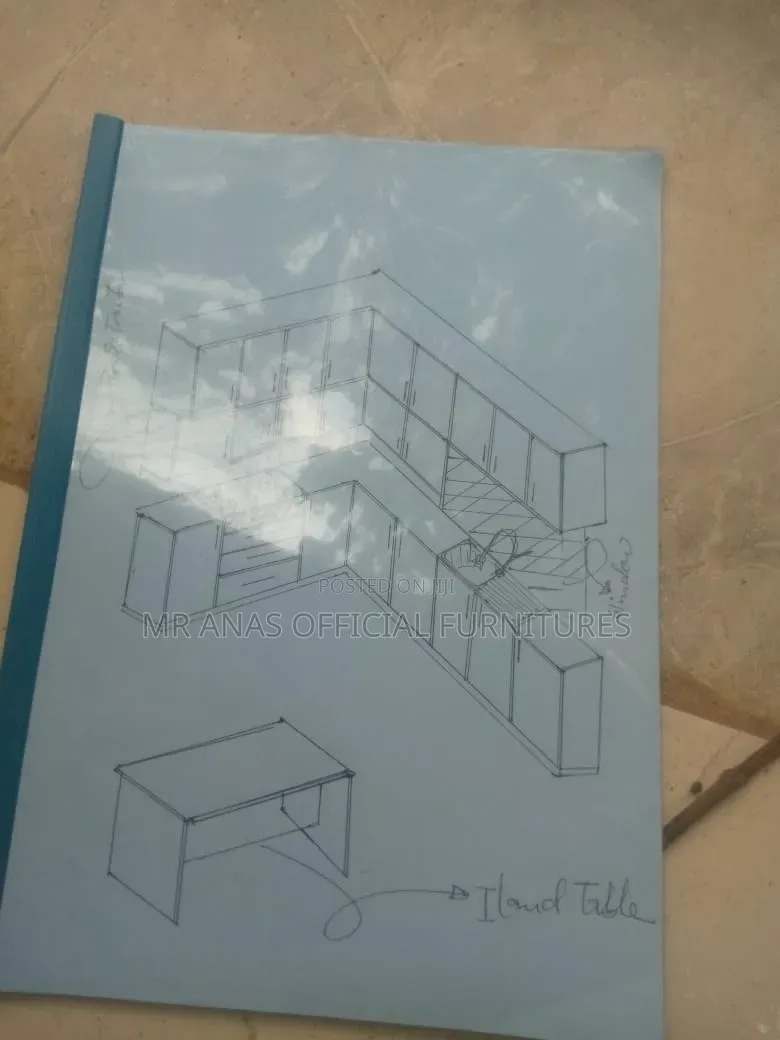 Glossy Board Kitchen Cabinet and Accessories
