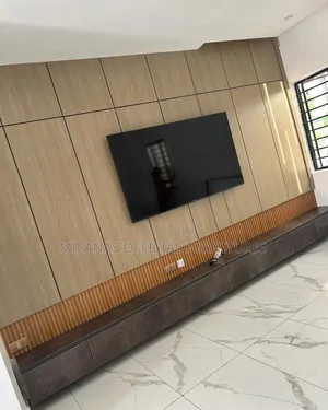 Wall Panel TV Console With Cladding