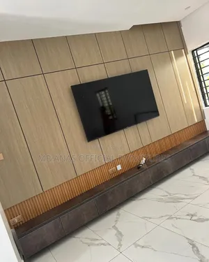 Wall Panel TV Console With Cladding