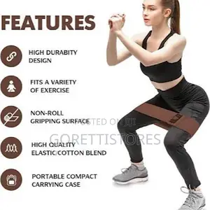 Set of Three Resistance Bands for Glutes/Other Exercises