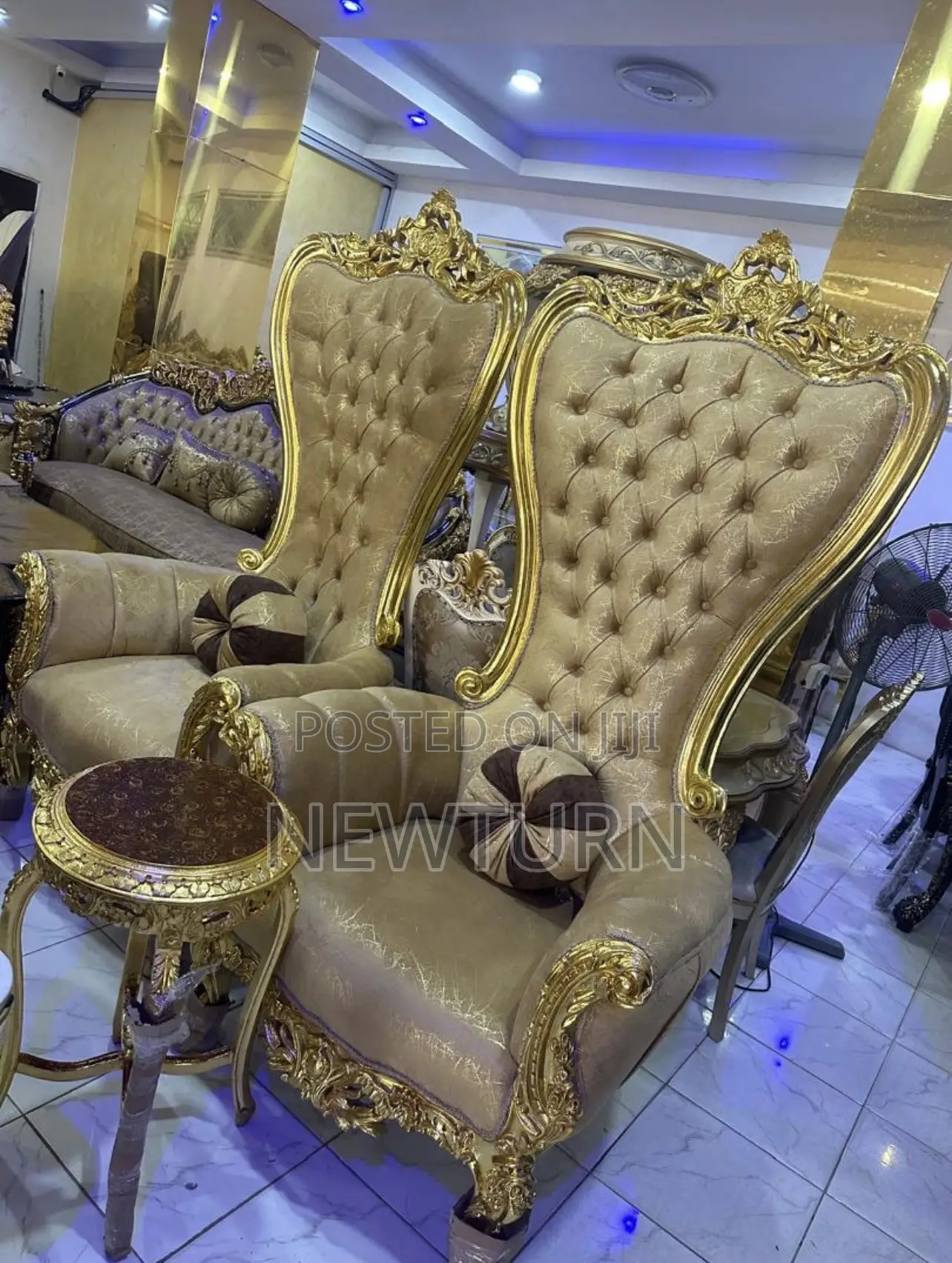 King’s Royal Chairs With Table.
