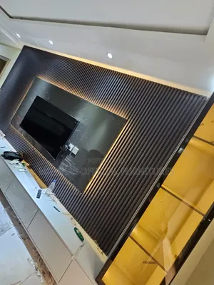 TV Console With Panels and Claddings