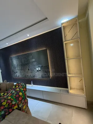 TV Console With Panels and Claddings