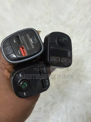 Multifunctional Wireless Car Mp3 Player Fast Charger With RGB Light