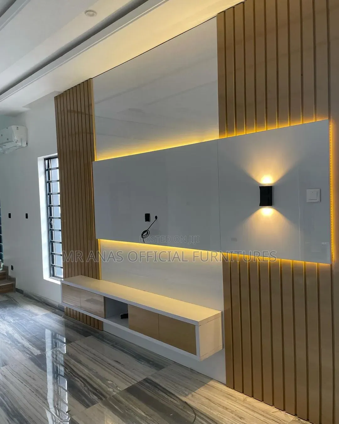 TV Console With Panels