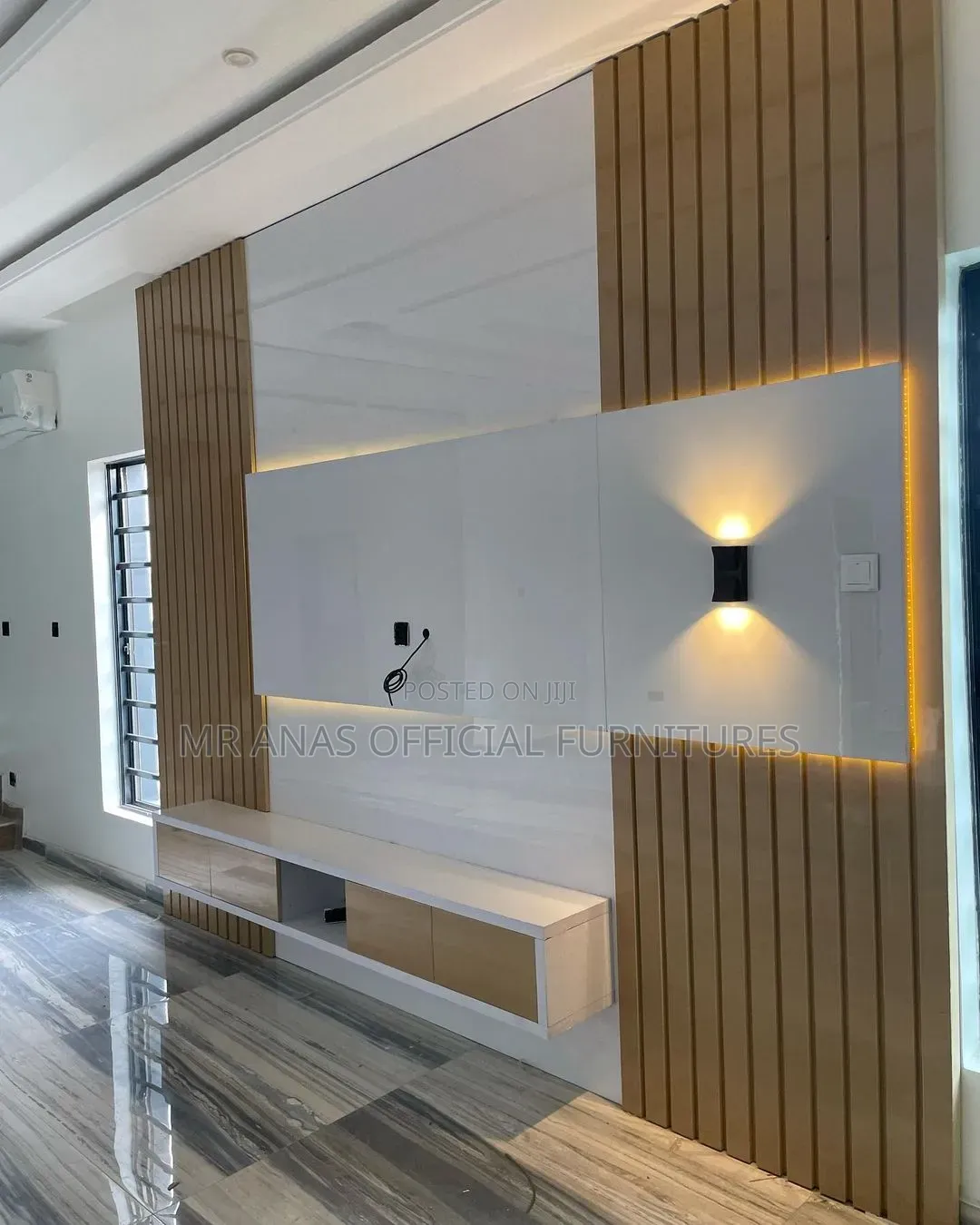 TV Console With Panels