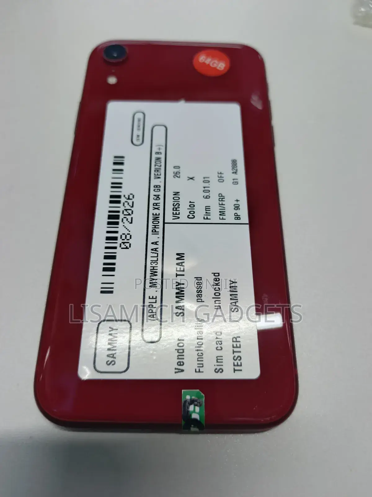 Apple iPhone XR 64 GB Red