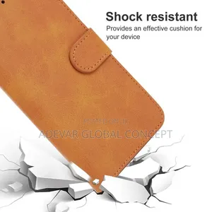 Leather Phone Case Pouch for UMIDIGI A11 Pro Max - (Brown)