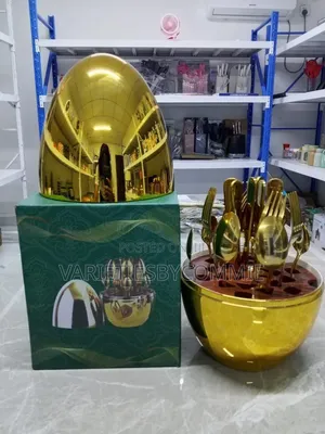 24pcs Luxury Eggs Shape Cuttelery Sets