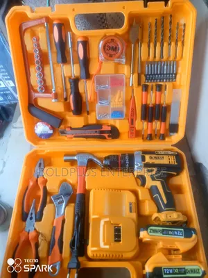 72 Volt Heavy Duty Battery Drilling Machine With Tools Set