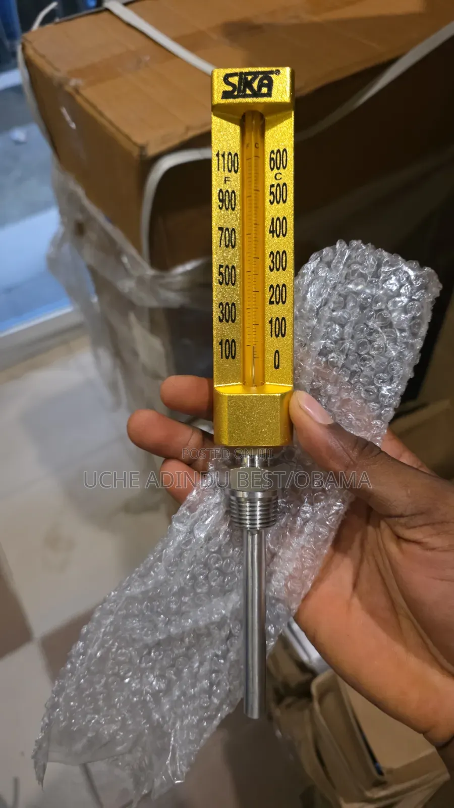 Sika Thermometer 0-600c 1/2" Thread
