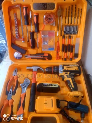 72v Cordless Kit Drilling Machine With Tools Set