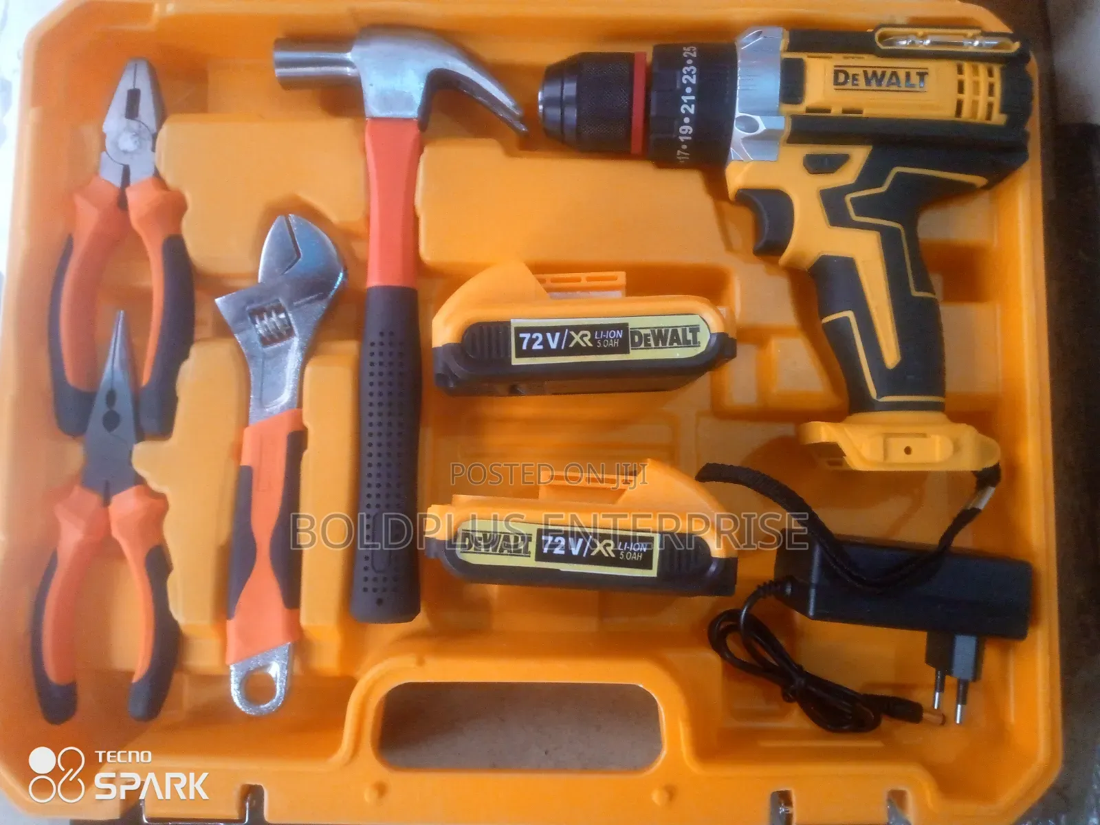 72v Cordless Kit Drilling Machine With Tools Set