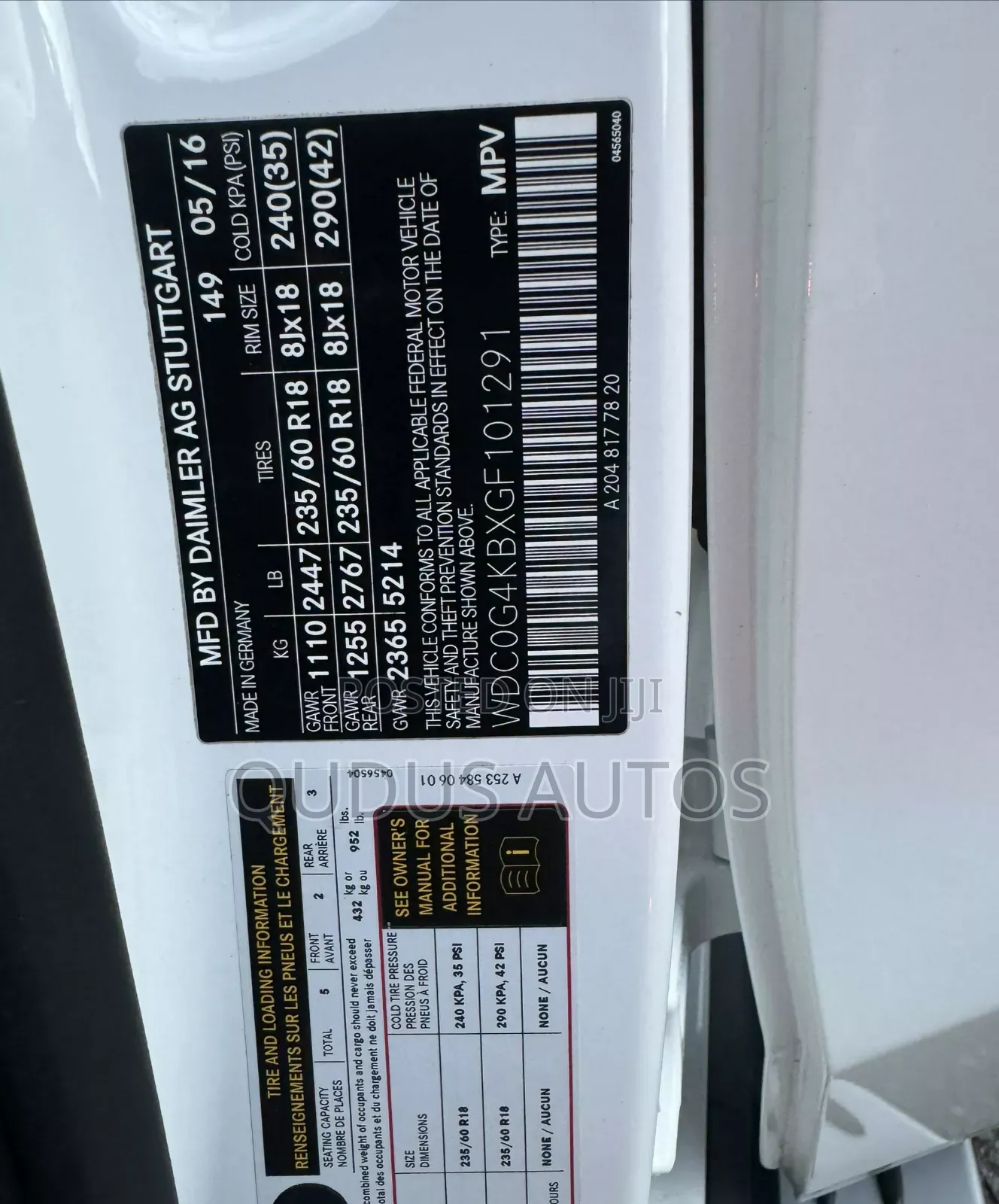 Mercedes-Benz GLC-Class 2016 White