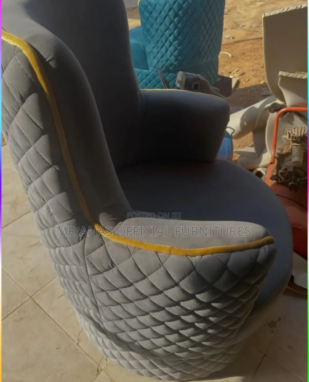 Set of Quality Fabric Sofa Chairs