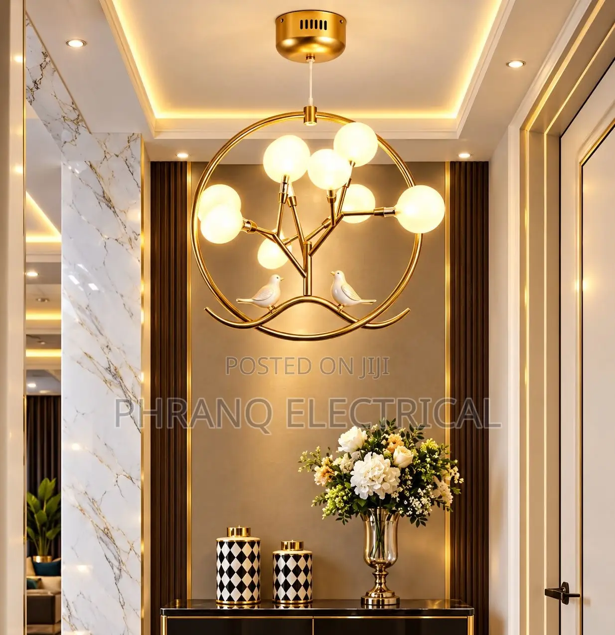 Nordic Modern LED Glass Chandeliers Lights