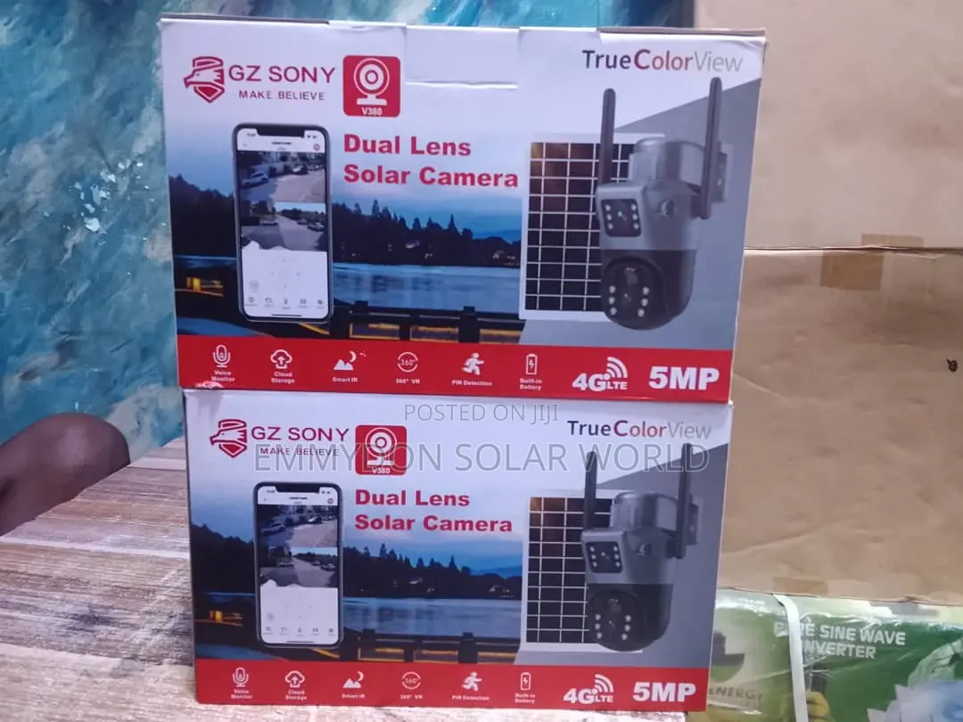 V380 Dual Lens Solar Camera
