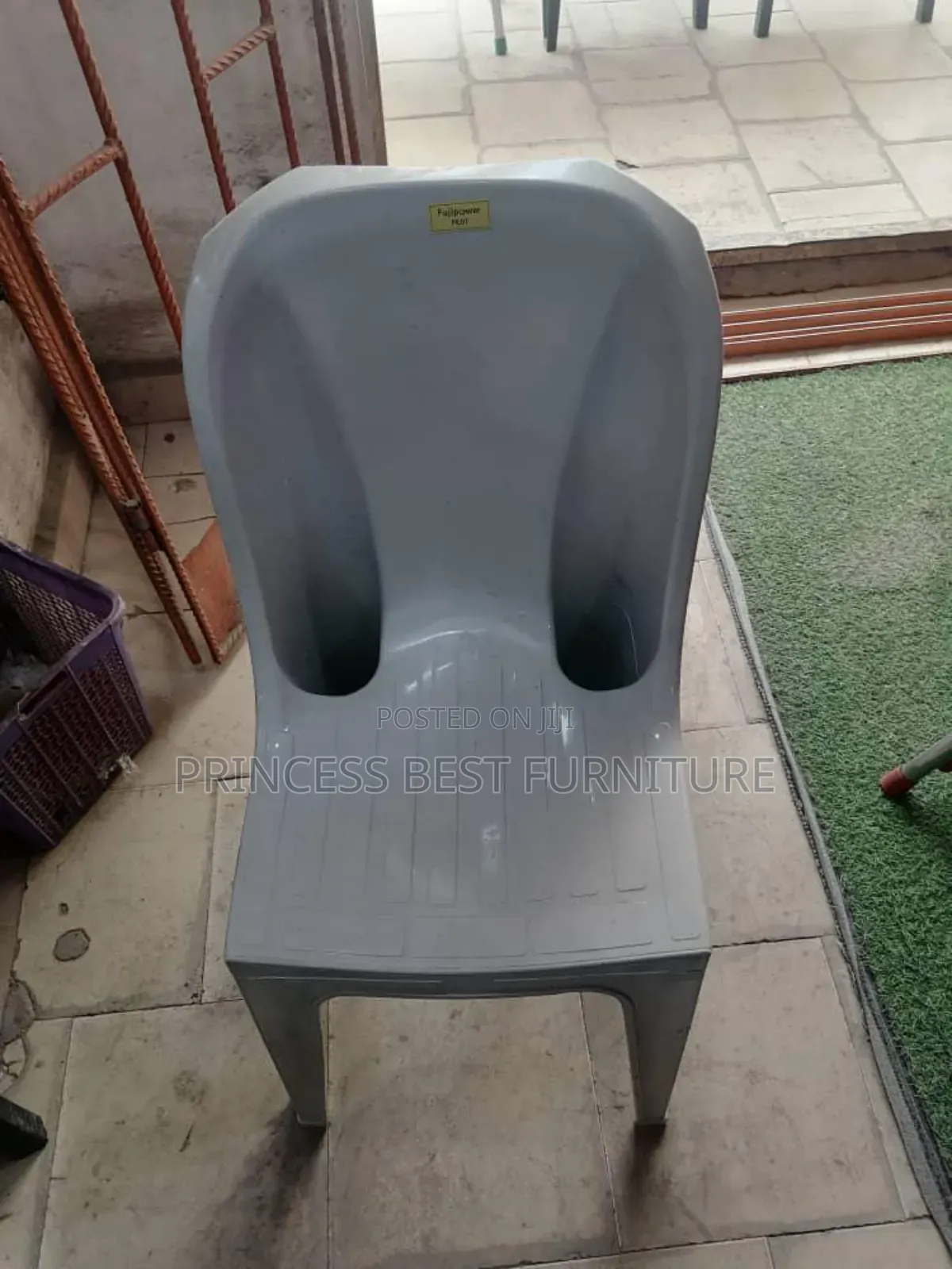 Ash Armless Plastic Chair