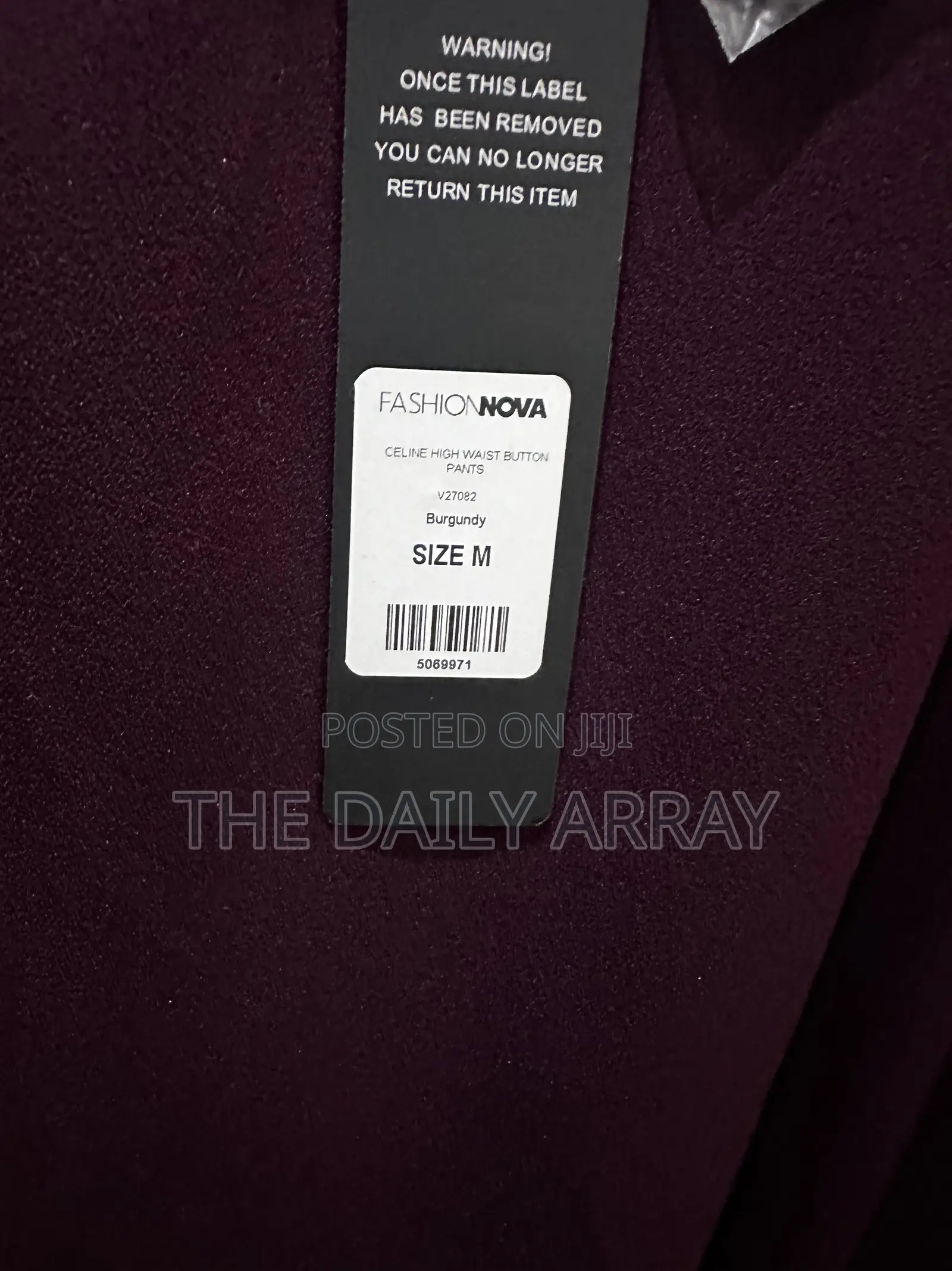 Fashion Nova Celine High Waist Button