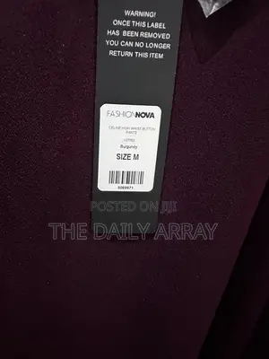 Fashion Nova Celine High Waist Button